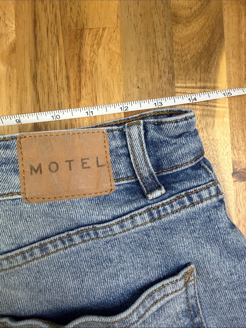Motel Rocks High Rise Wide Leg Jeans - Picture 6 of 8